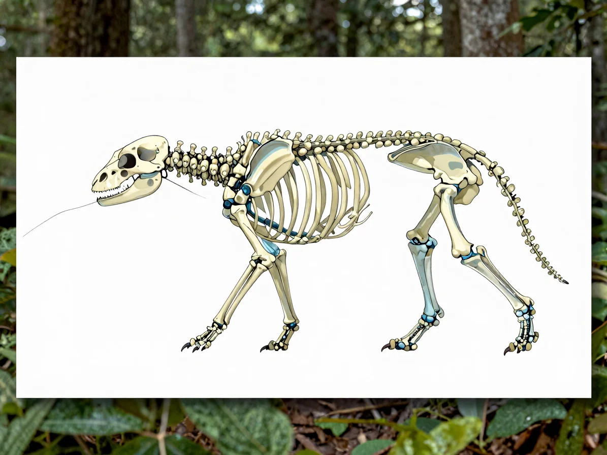 Scientific illustration of comparative vertebrate forelimb skelet